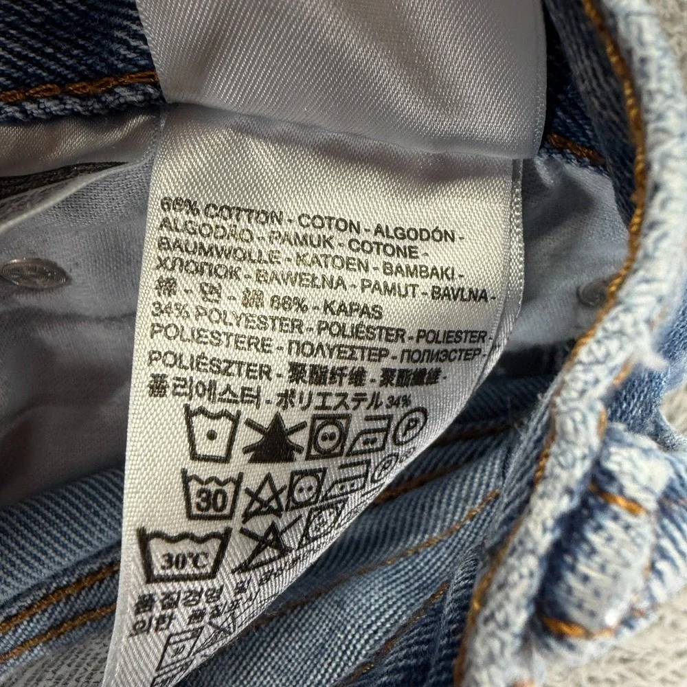 Levi's 517 Jeans Mens 40x29 Blue Cotton Denim Bootcut Leg Workwear Faded Travel